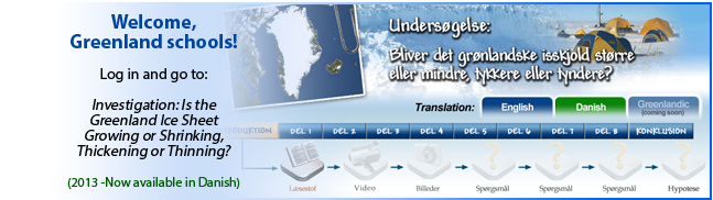 Login to see the Greenland investigation in Changing Ice translated in Danish!